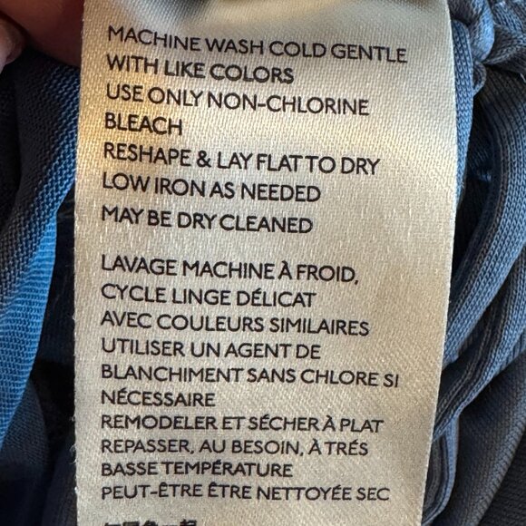 Free People antique blue Sundrop hippie boho whimsical tank size medium - Picture 7 of 8